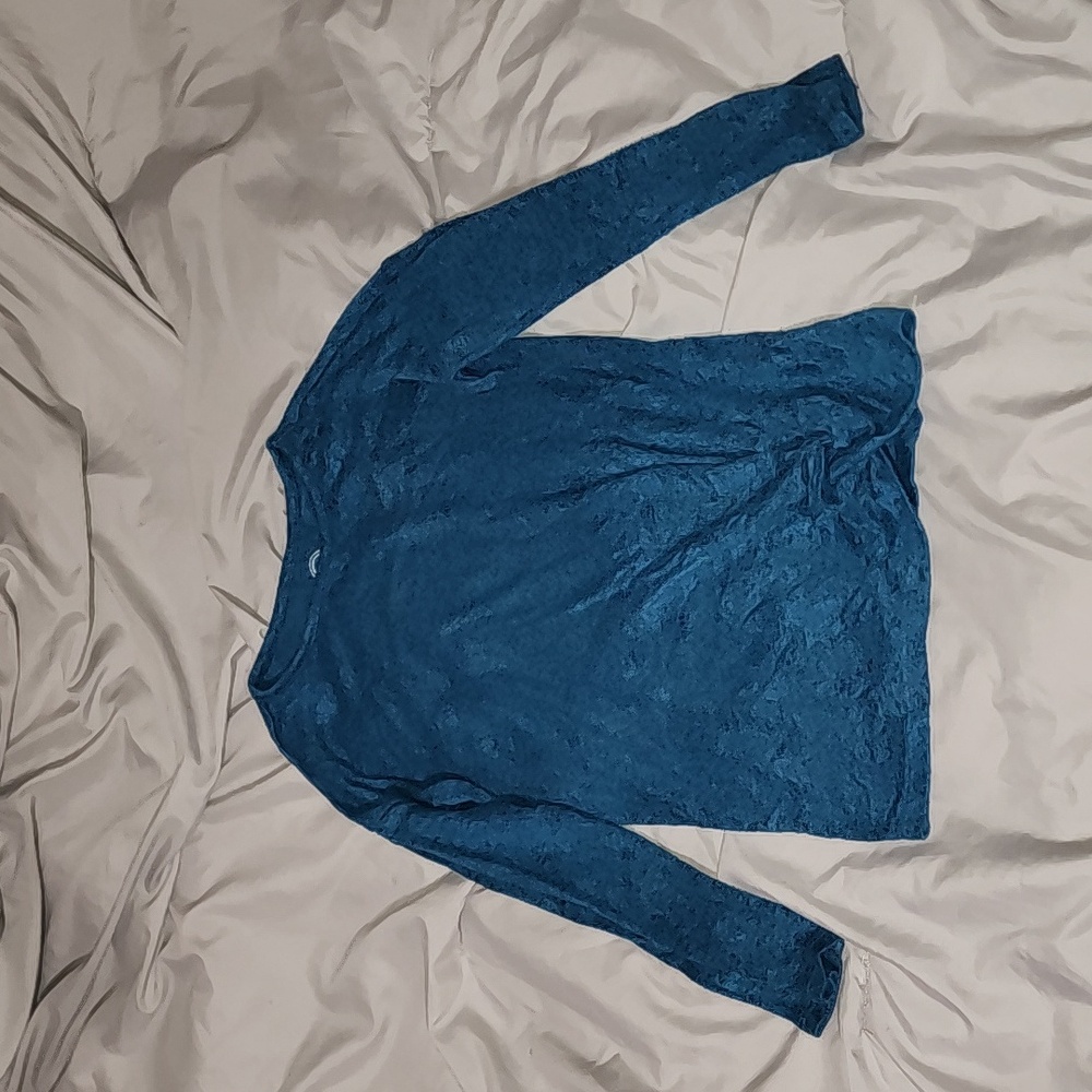❄️ Wonder Nation Girls Long Sleeve Twist Knot Shirt